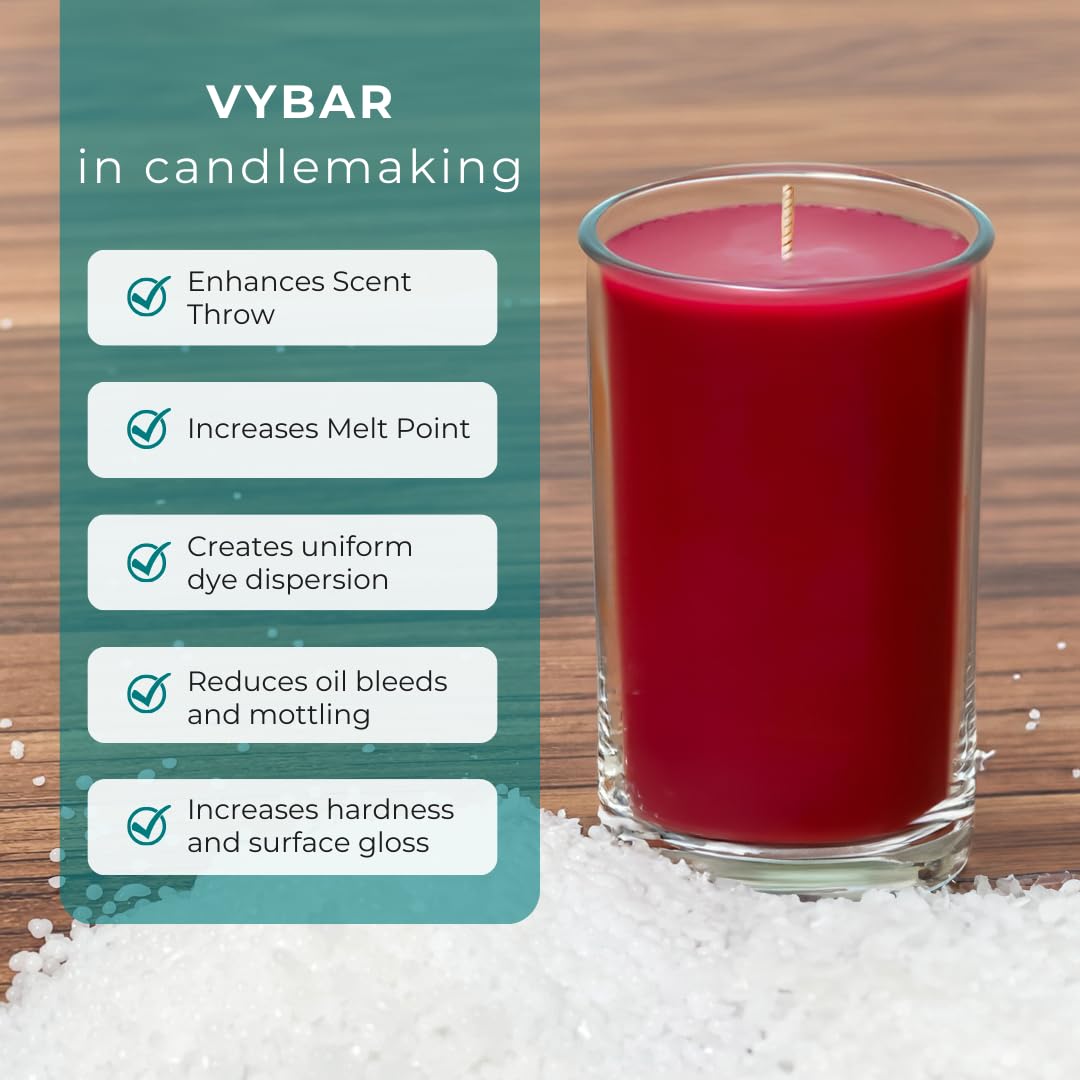 Vybar 260 Wax Additive for Candle Making - 0.5 lb Candle Wax Modifier Enhances Fragrance Throw & Hardness | Ideal for Container Candles, Low Melt Point Waxes & DIY Candle Making Supplies | Perfect for Home Decor, Gifts & Aromatherapy