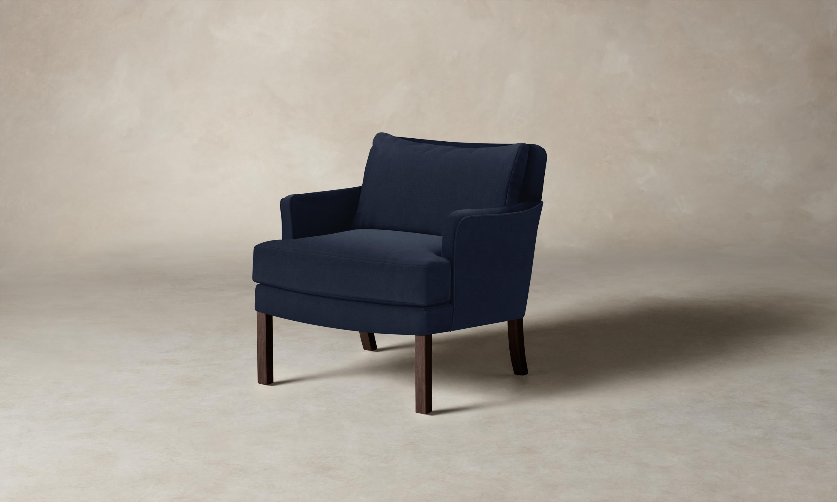 Kaye Performance Velvet Midnight Chair - Luxurious Velvet Upholstered Accent Chair for Living Room, Bedroom, or Office - Perfect for Relaxing and Stylish Home Decor