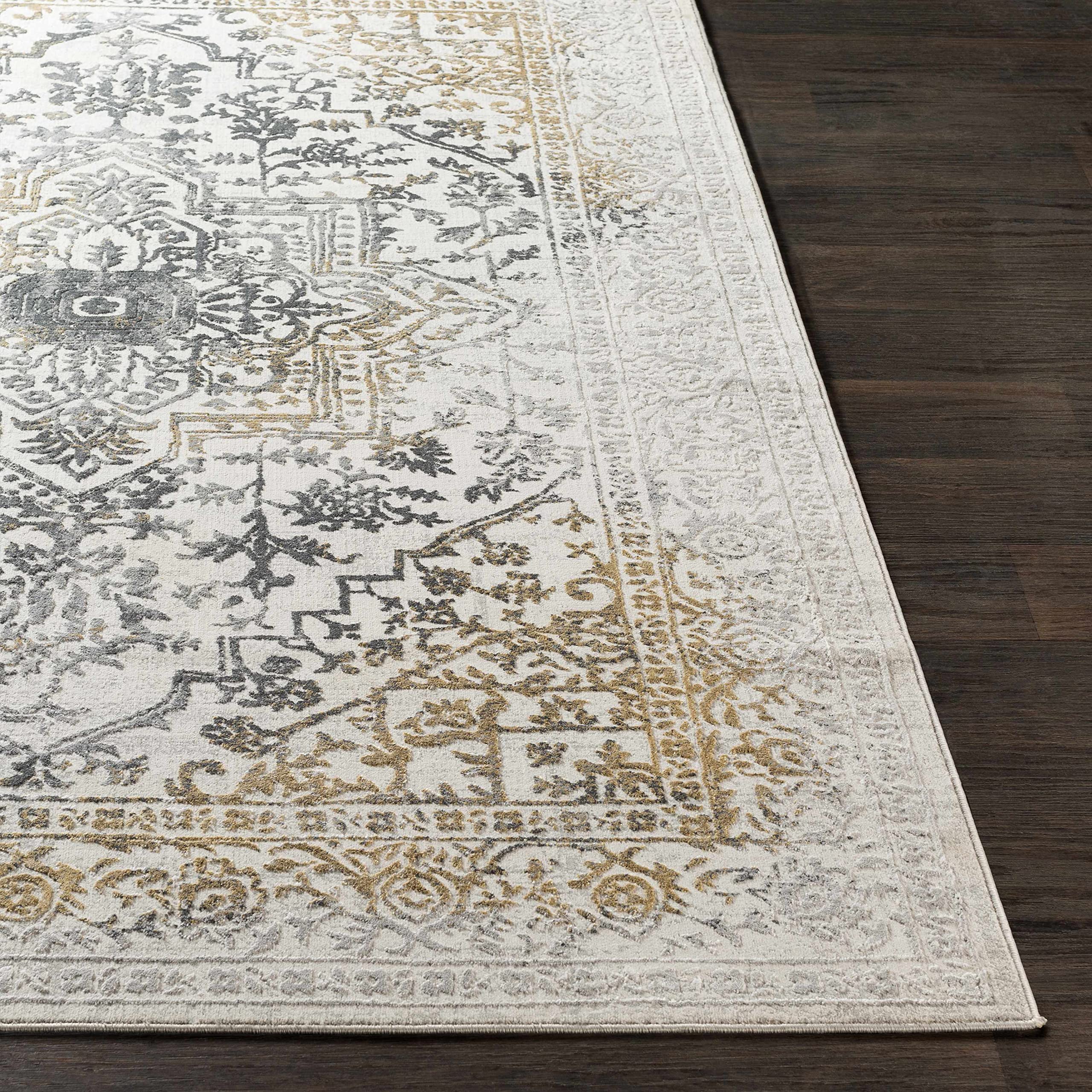 Hauteloom Morriston Traditional Gray Area Rug 2'7