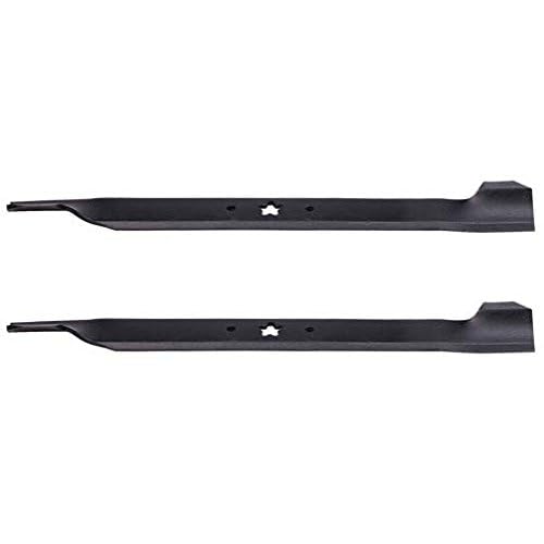 Set of 2 AYP 21-Inch Replacement Lawn Mower Blades - 195-039 Model, .187 Thickness, 2.25 Center Hole, 21-1/16 Length, 5-Point Star - Perfect for Craftsman, Poulan & Husqvarna Riding Mowers