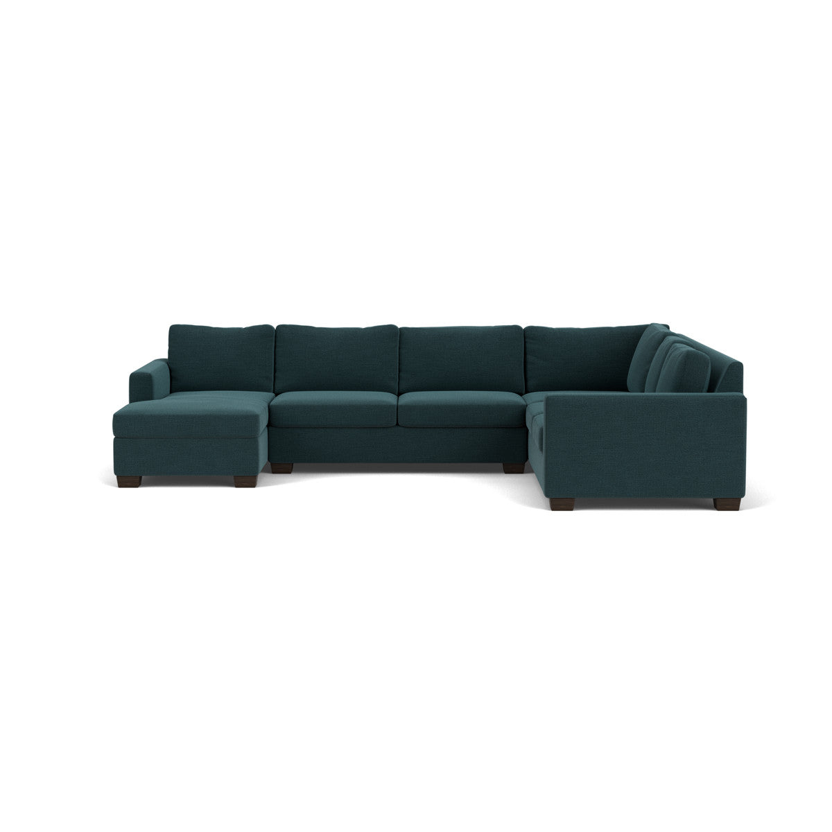 Track 141 Corner Sectional Sofa with Full Sleeper and Left Chaise - Modern L-Shaped Couch for Living Room, Home Theater & Small Spaces