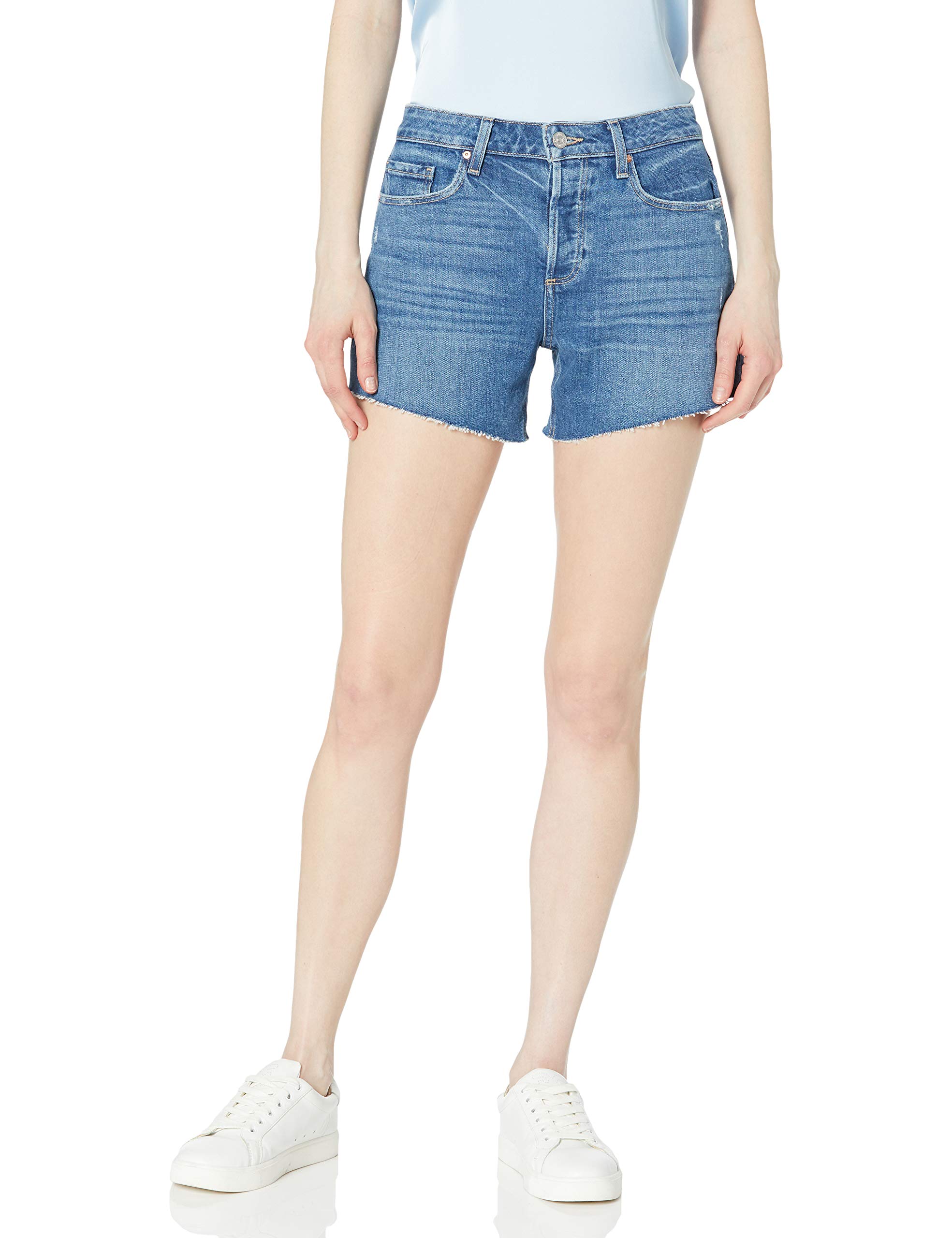 PAIGE Women's Noella High Waist Denim Cut Off Shorts - Trendy Distressed Vintage Style for Summer Outfits & Casual Wear
