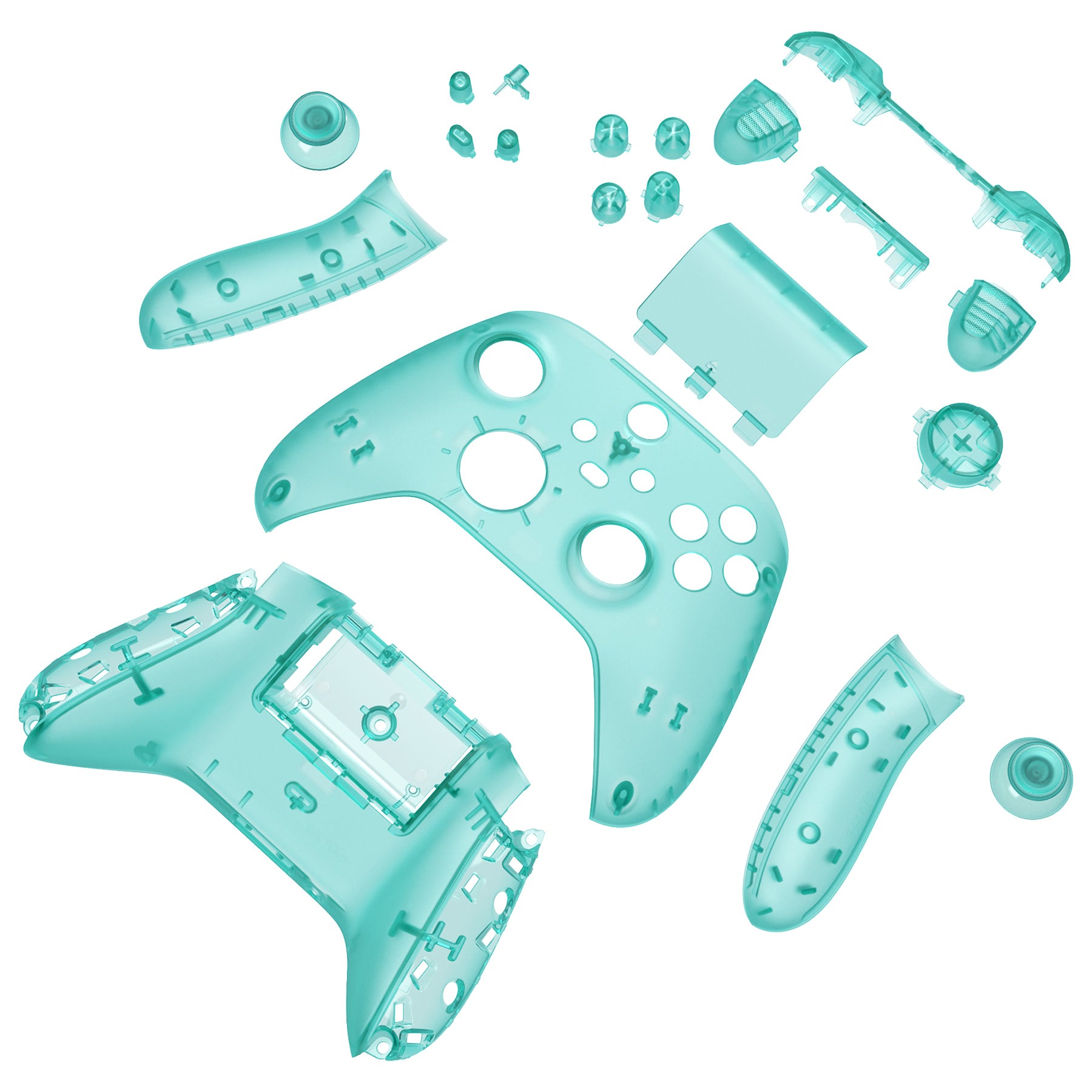 eXtremeRate Full Housing Shell Case with Buttons for Xbox Series X & S Controller - Emerald Green | Custom Replacement Cover for Enhanced Gaming Experience