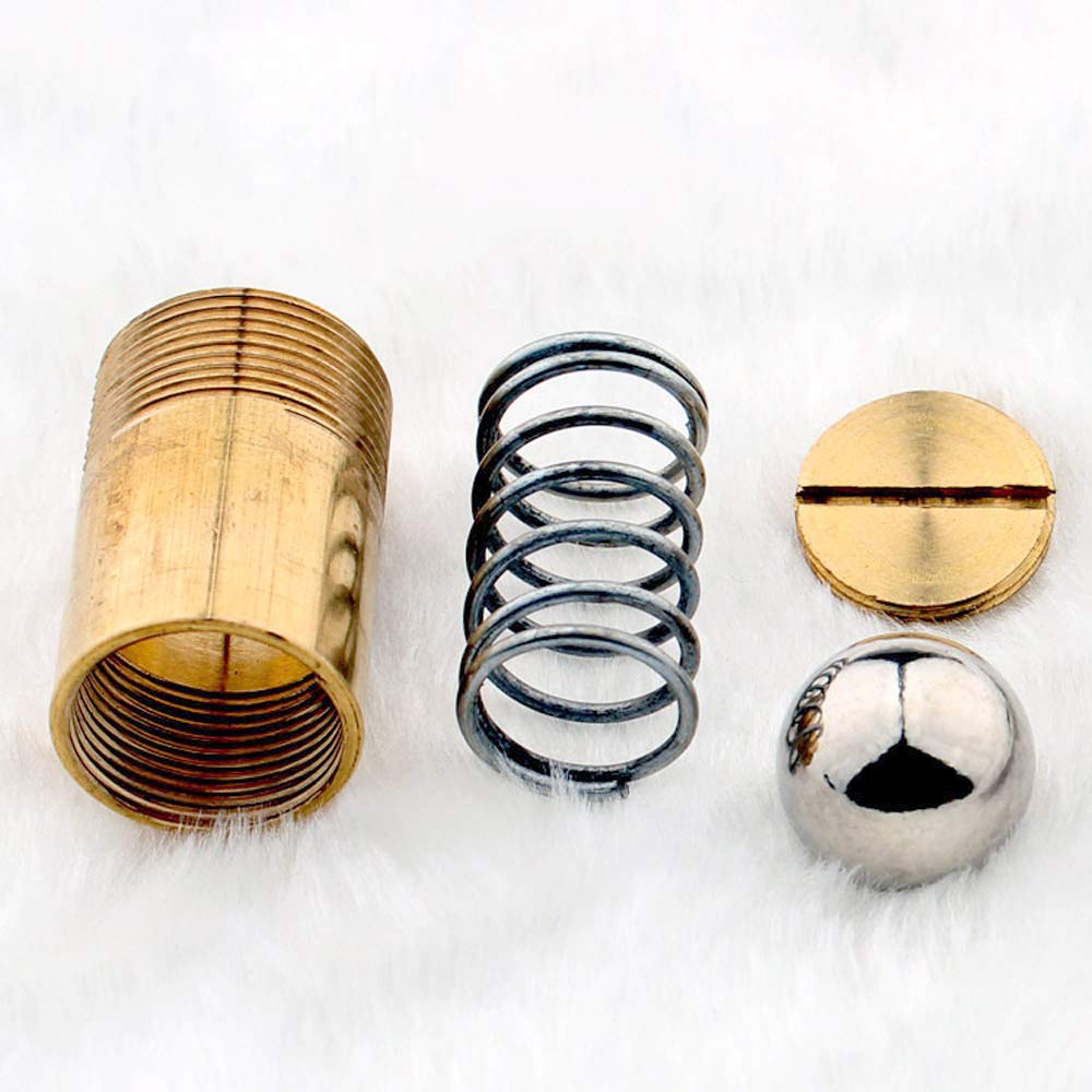 Adjustable Spring Ball Catch Latch for Closet & Cabinet Doors - Gold (Pack of 2) | French Door Catches | Perfect for Home, Office & RV Use