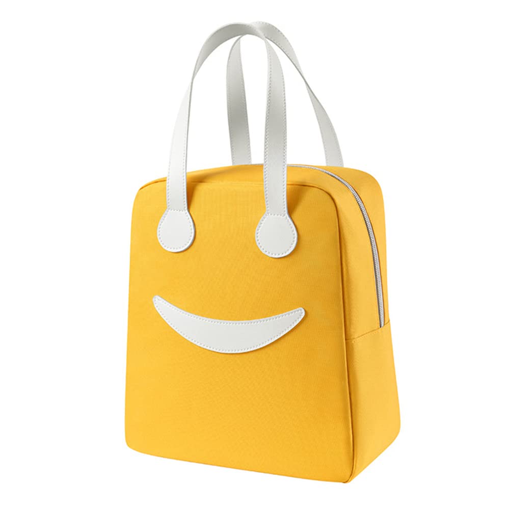 VITTENELENT Insulated Lunch Bag - Leakproof Soft-Sided Portable Cooler Bag, Reusable Lunch Box for Work, School, Travel & Picnic - Perfect for Office Meals, Kids' Lunches & Outdoor Adventures (Yellow)