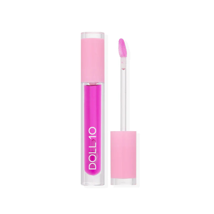 Doll 10 Perfect Pout Plumping Lip Oil with Arnica & Peptides - Hydrating & Volumizing Lip Treatment for Dry Lips - Perfect for Daily Use & Special Occasions