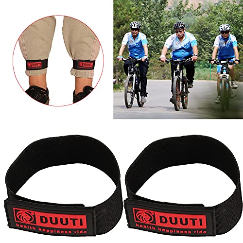 VGEBY 2PCS Bike Leg Bands - Adjustable Elastic Cycling Pant Straps for Safety & Comfort | Bicycle Riding, Fishing & Outdoor Sports Gear | Prevent Pants from Getting Caught in Bike Chain