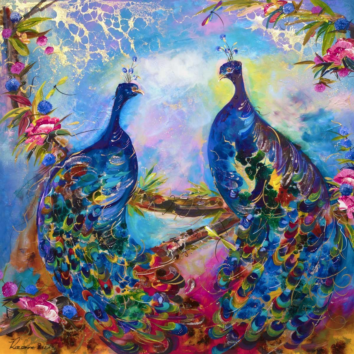 Original Artwork - A Glorious Display Wall Decor for Living Room & Bedroom - Handmade Painting for Home & Office Decoration