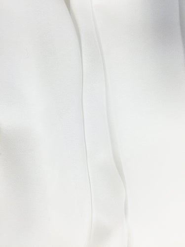 Premium Poly Double Georgette Fabric - 60 Inches Wide White Fabric for Dresses, Scarves & Home Decor