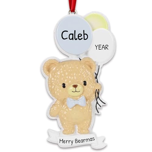 Bear With Balloons- Blue