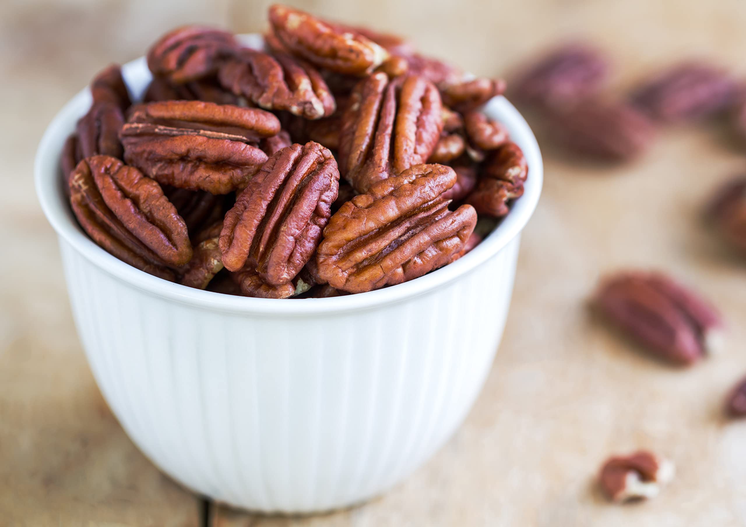 Organic Dry Roasted Pecan Halves, 6 Pounds - Non-GMO, Unsalted, No Oil Added, Vegan, Kosher, Shelled Nuts | High in Protein & Fiber | Keto, Paleo & Vegan Snack | Perfect for Baking, Salads & Healthy Snacking