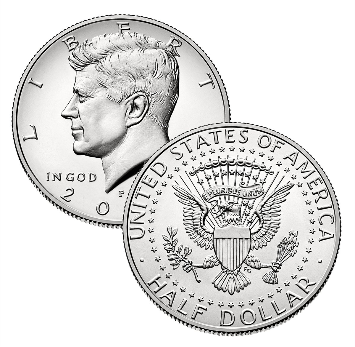 2020 P & D Kennedy Half Dollar 2-Coin Set | Uncirculated US Mint Silver Coins | Perfect for Coin Collectors & Historical Gift Giving