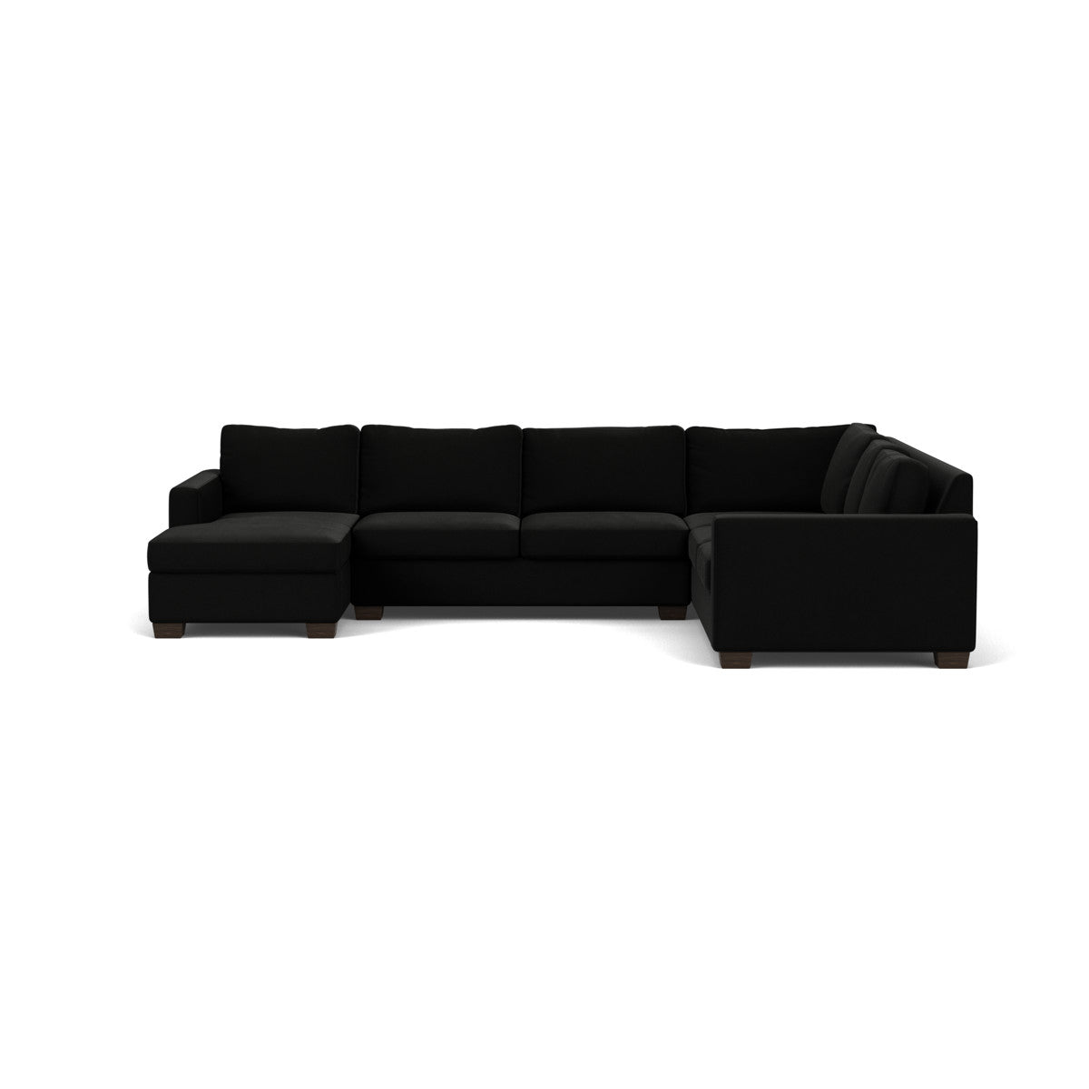 Track 141 Corner Sectional Sofa with Full Sleeper & Left Chaise - Modern L-Shaped Couch for Small Spaces, Living Room, Apartment & Home Theater Comfort