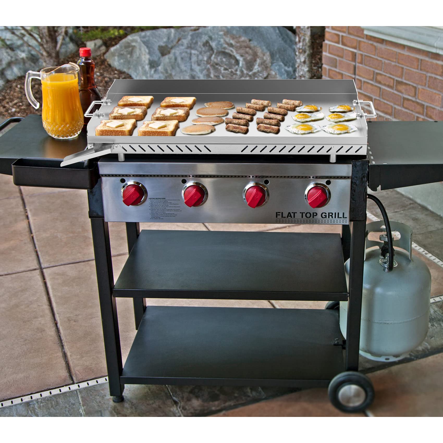 Stanbroil Stainless Steel Flat Top Griddle for Camp Chef 4 Burner Grills - Replacement for FTG600P, FTG900PG - 28