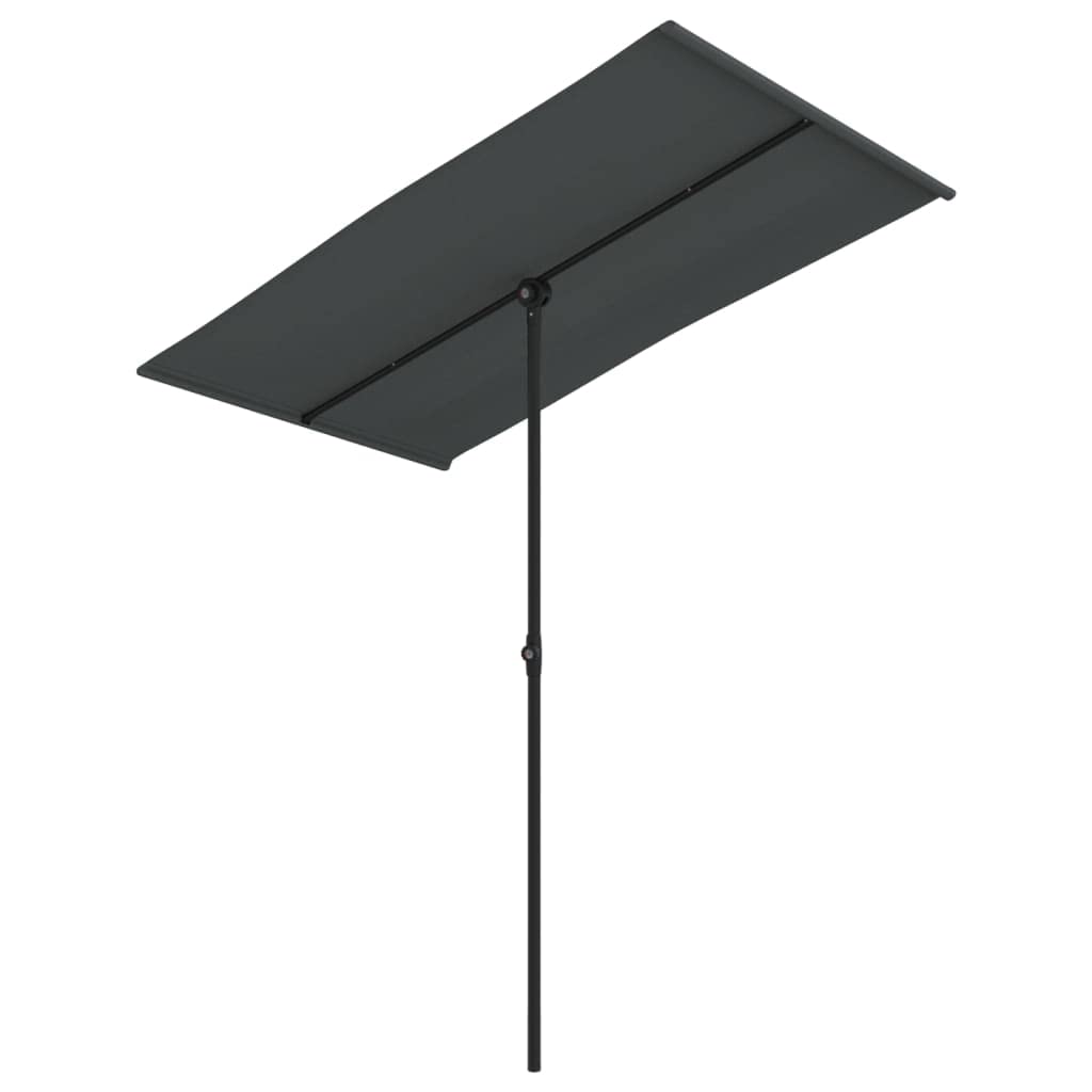 vidaXL 9ft Garden Parasol with Aluminum Pole - Patio Sun Shelter Umbrella for Outdoor Dining, Poolside, and Backyard Relaxation