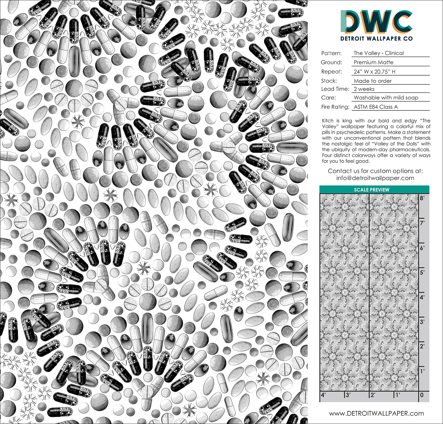 The Valley Clinical Wallpaper - Premium Medical-Themed Wallpaper for Hospitals & Clinics | Perfect for Healthcare Offices & Waiting Rooms