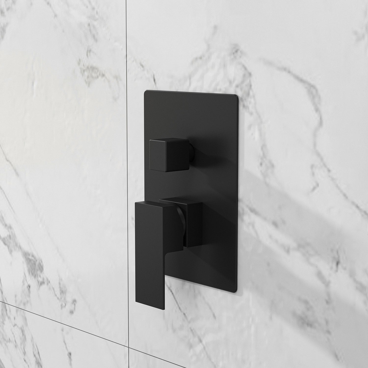 3 in 1 Concealed Shower Set - Single Handle Shower Trim Kit with Diverter Valve - Perfect for Bathroom Renovation and Modern Home Upgrade