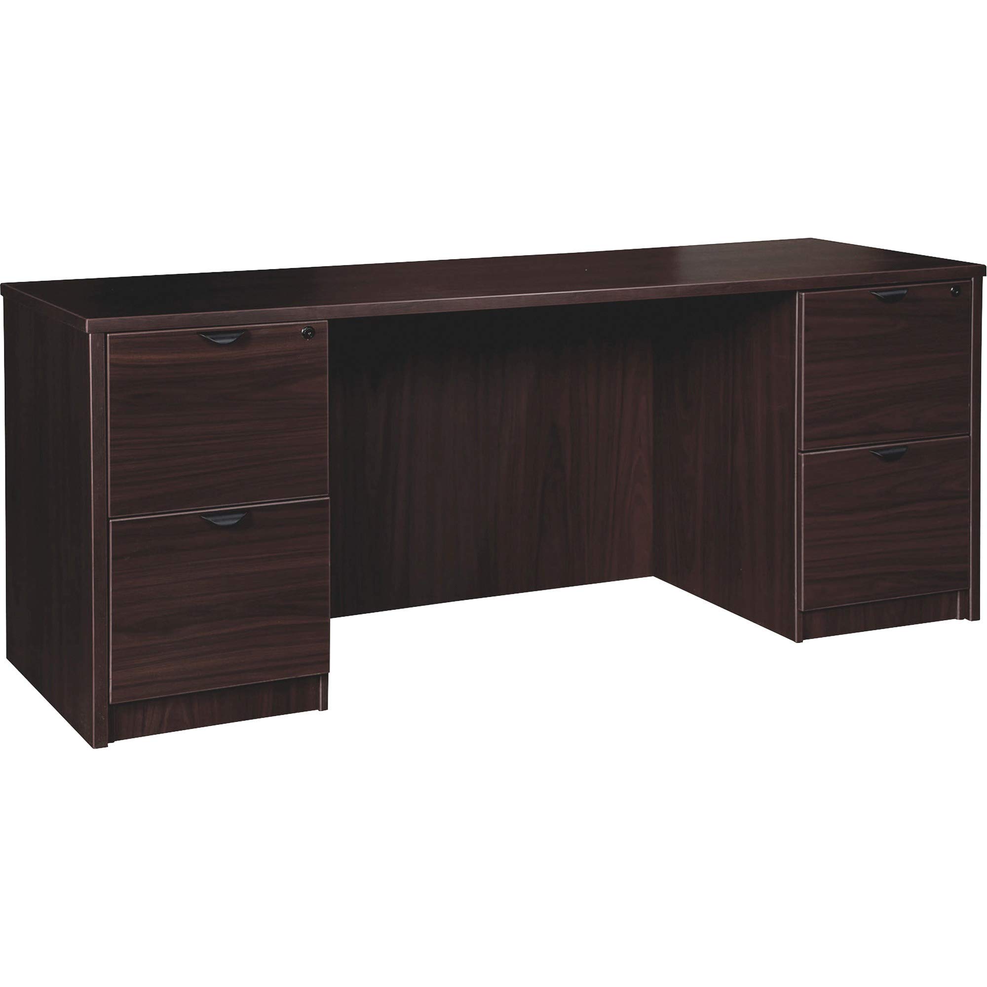 Lorell LLR79035 Prominence 79000 Series Executive Office Desk - Espresso Finish for Home & Business Workspaces