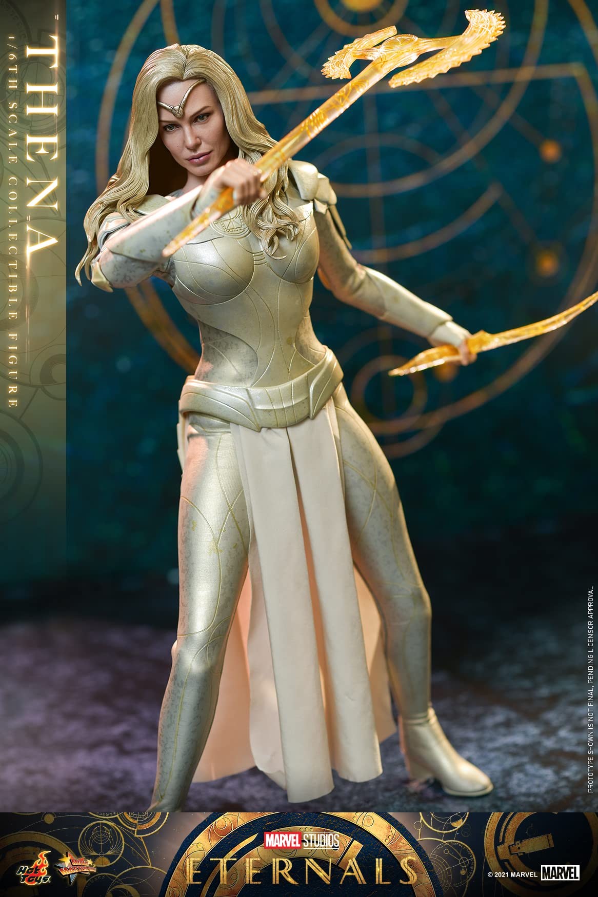 Hot Toys 1:6 Scale Thena Action Figure - Marvel Eternals Movie Collectible for Display & Cosplay