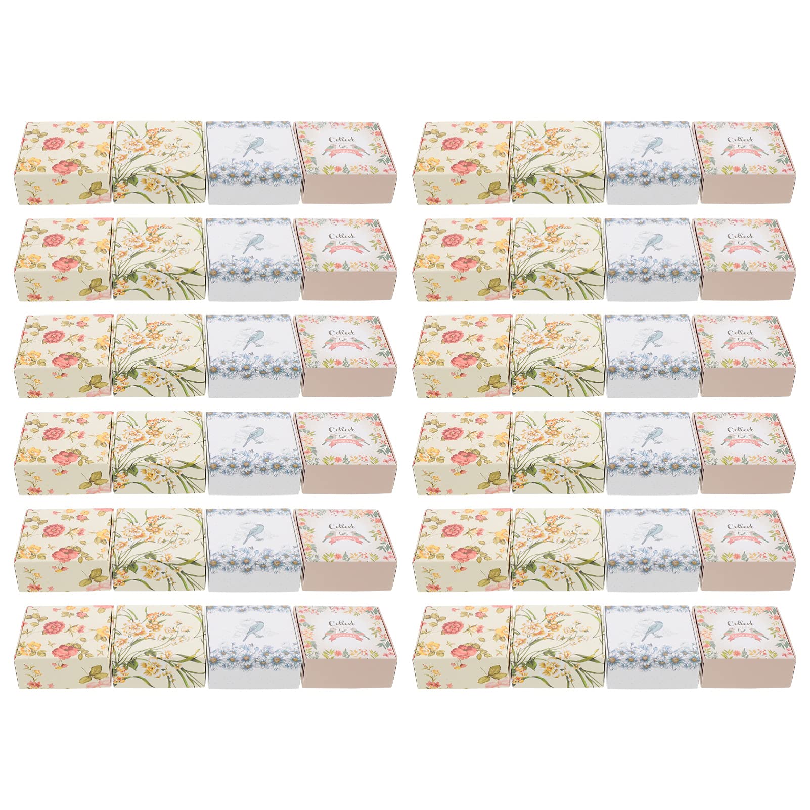 VICASKY 40pcs DIY Soap Packaging Boxes - Eco-Friendly Paperboard Wrapping Cases for Homemade Soap Bars - Perfect for Handmade Soap Gifts, Craft Shows & Retail Display