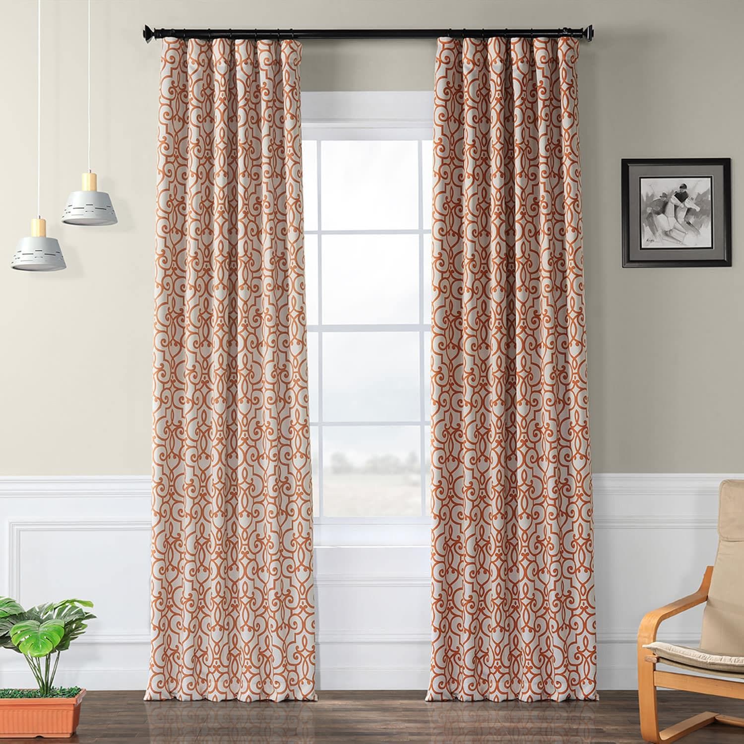 Blackout Curtains with Cream Stripes - Thermal Insulated Room Darkening Drapes for Bedroom, Living Room & Nursery - Noise Reducing & Energy Efficient Window Treatments
