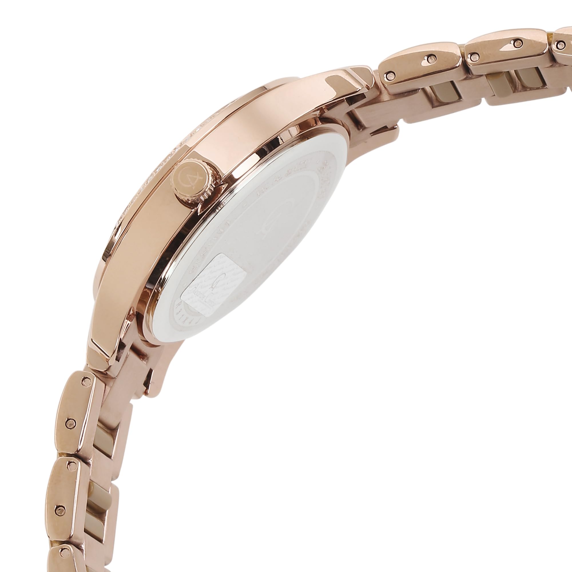 Alexandre Christie AC 2932 BFB Ladies Multi-Function Watch - Orange Rose Gold Stainless Steel Case & Band, Quartz Movement | Elegant Women's Fashion Watch for Daily Wear, Office & Special Occasions
