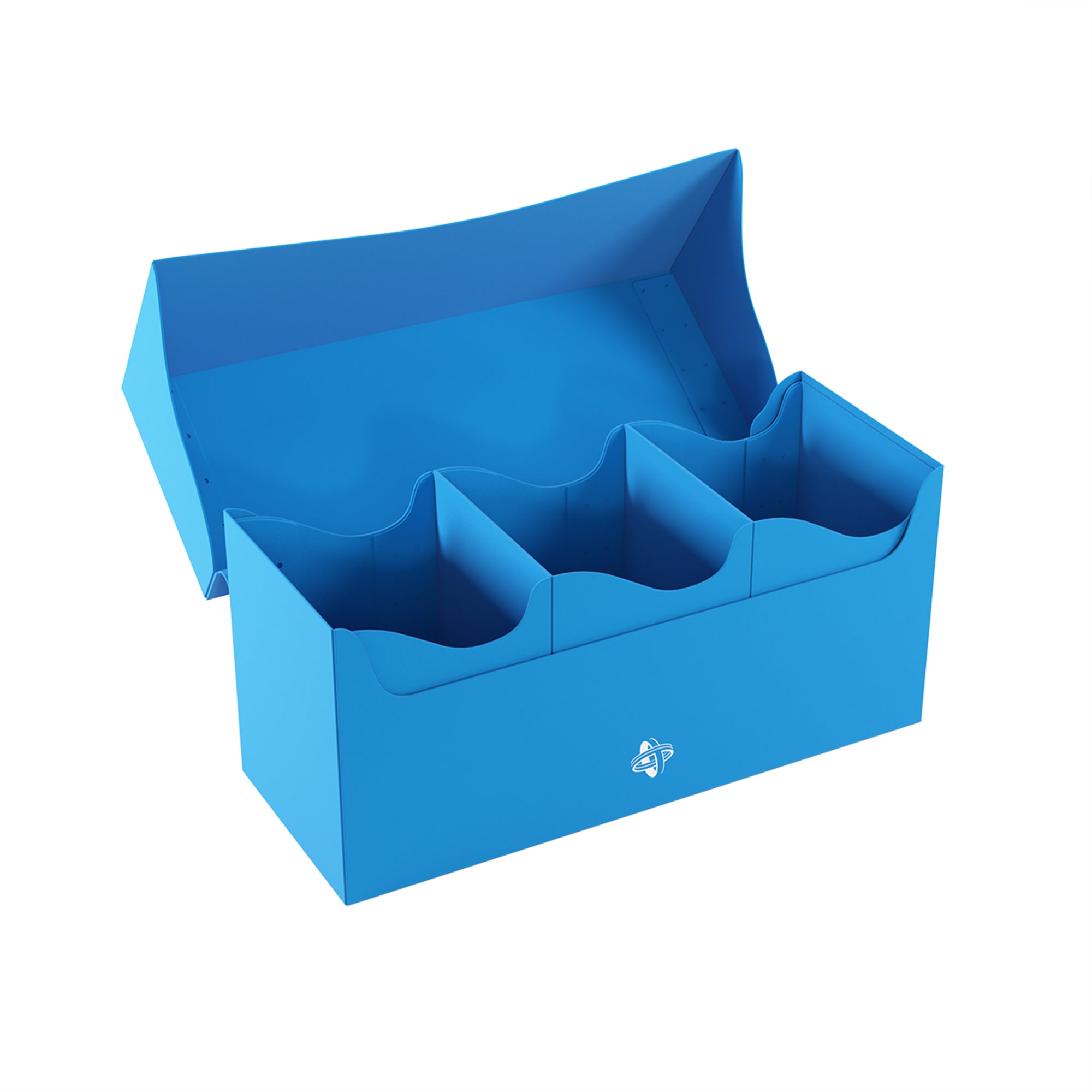 Triple Deck Card Holder for 300+ XL Cards - Durable Blue Storage Case | Perfect for MTG, Pokemon, and Yu-Gi-Oh Trading Card Games