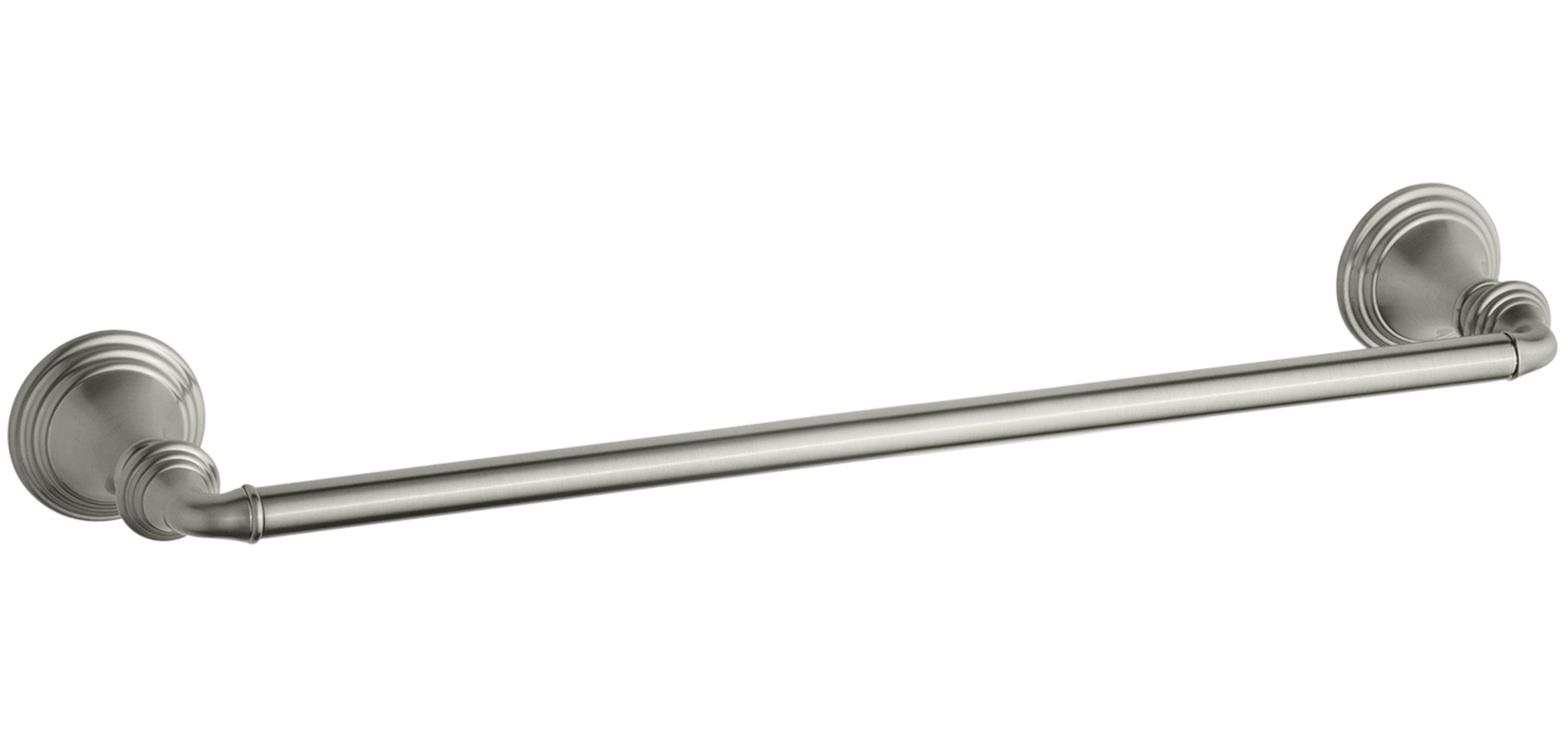 KOHLER Devonshire Collection Brushed Nickel Towel Bar - Bathroom Towel Holder K-10550-BN | Modern Bathroom Accessory for Spa-Like Luxury & Organization