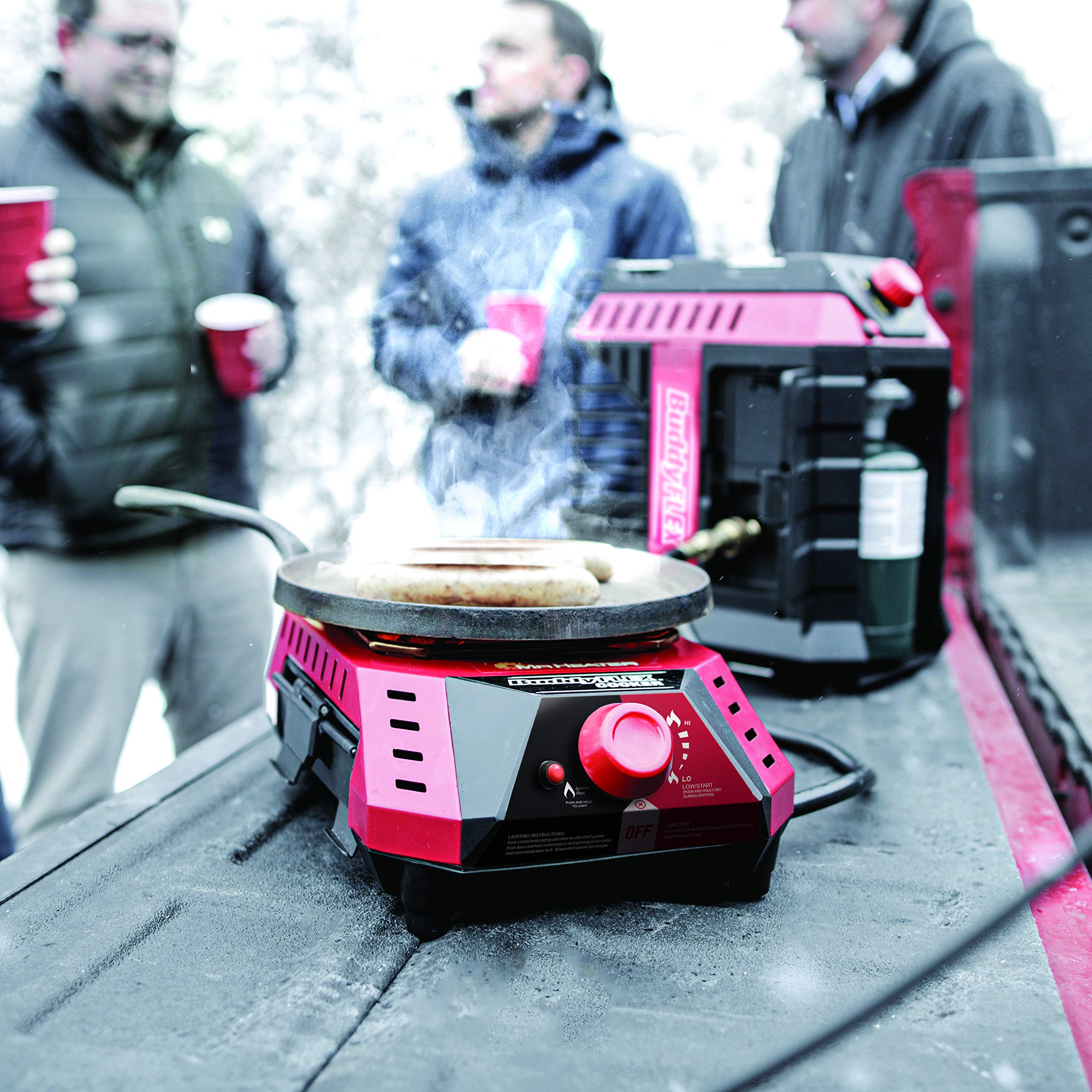Mr. Heater 11,000 BTU Portable Buddy Flex Propane Heater - Indoor/Outdoor Use for Camping, Garage, Workshop & Emergency Heating - Approved for Massachusetts & Canada