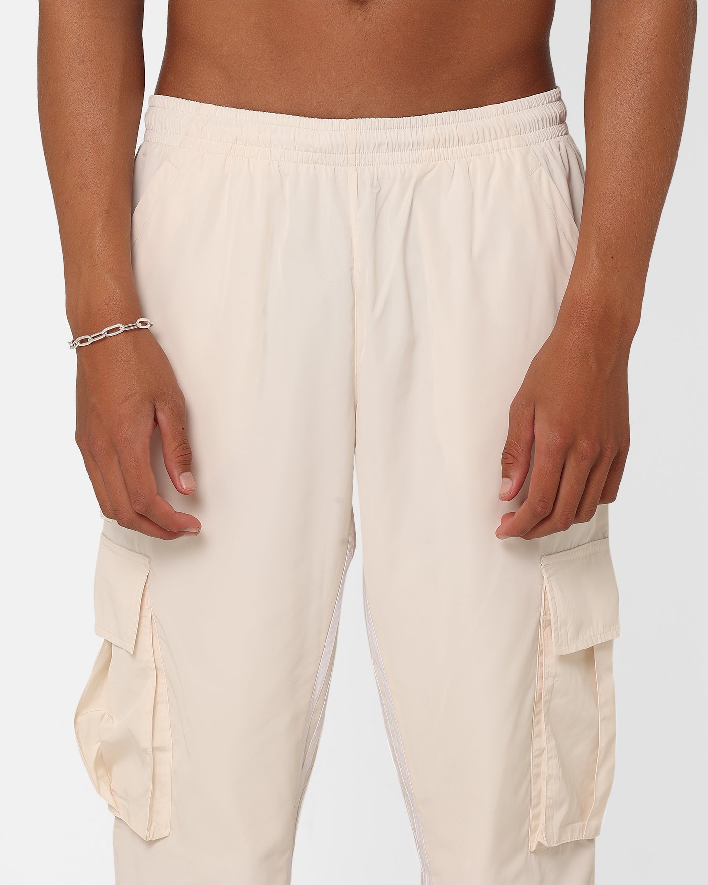 Adidas Metro Cargo Pants for Men - Wonder White | Comfortable Athletic Joggers with Multiple Pockets | Perfect for Gym, Running & Streetwear Fashion