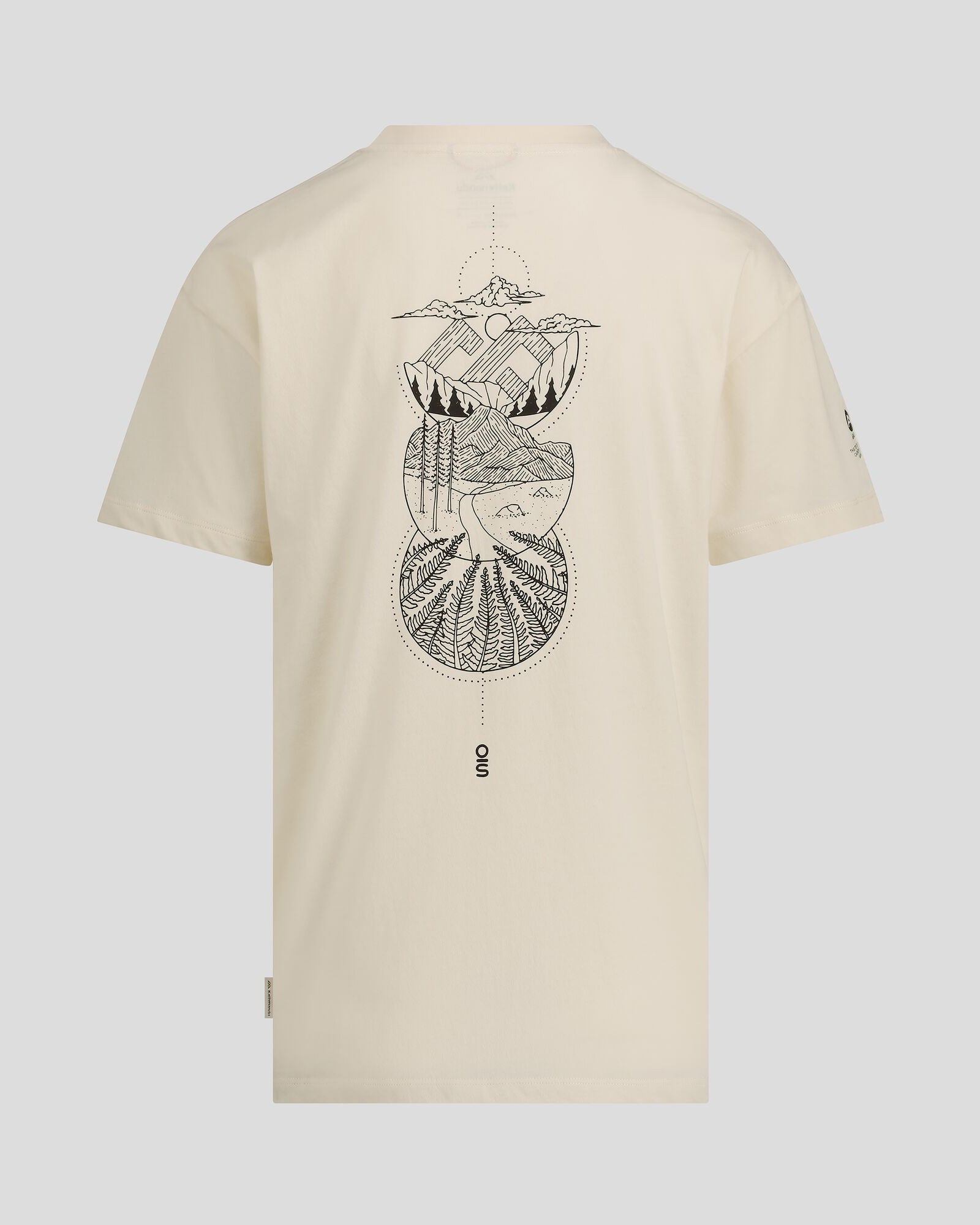 Organic Cotton Women's T-Shirt by O.Smither Lines - Soft Natural Tee for Casual Wear, Yoga & Everyday Comfort