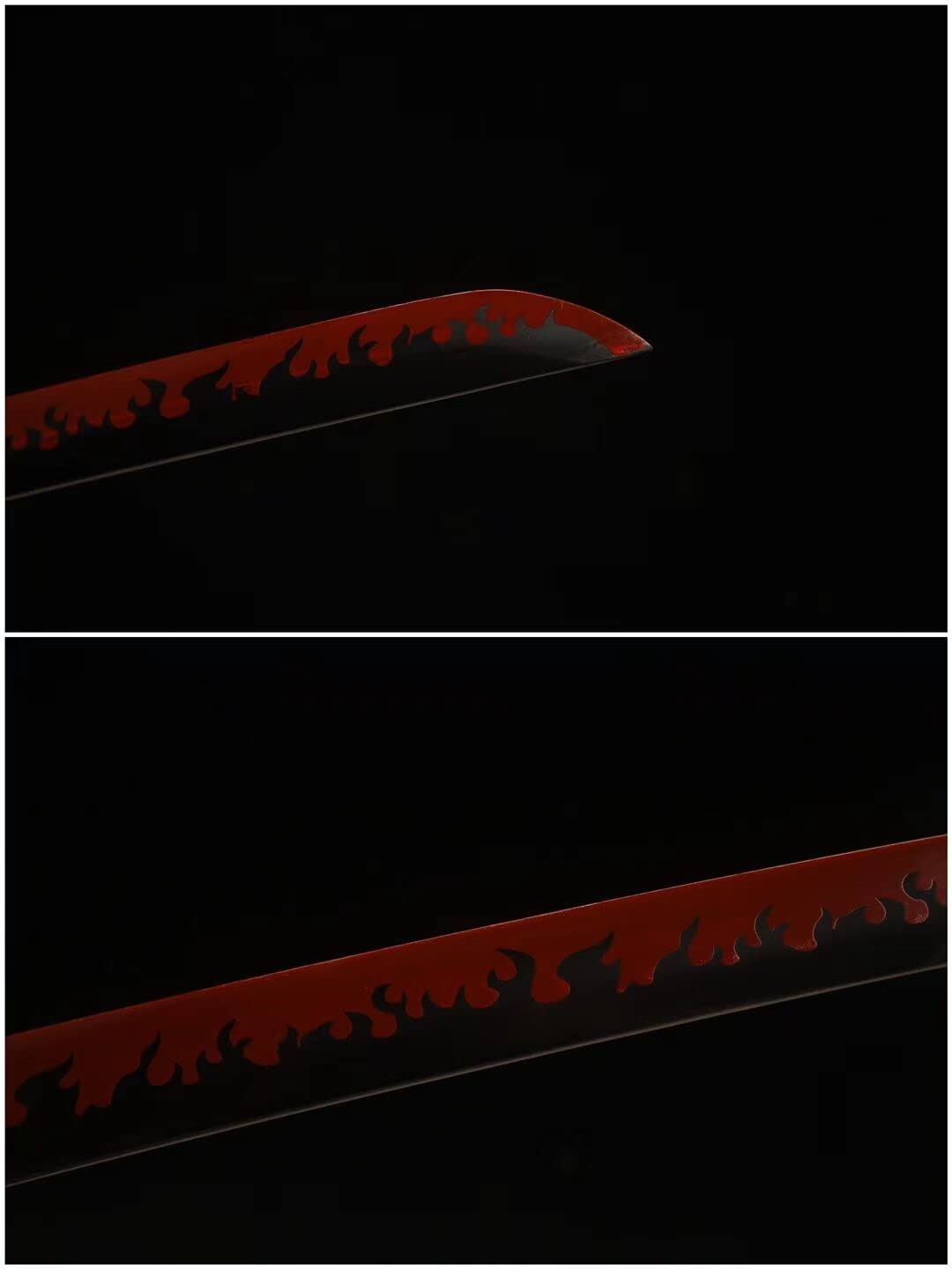 Roronoa Zoro Enma Katana - Handmade 1045 Carbon Steel Black Red Blade Full Tang Japanese Anime Sword - Sharp One Piece Cosplay Weapon for Collectors & Anime Fans | Perfect for Cosplay, Display, and Martial Arts Training