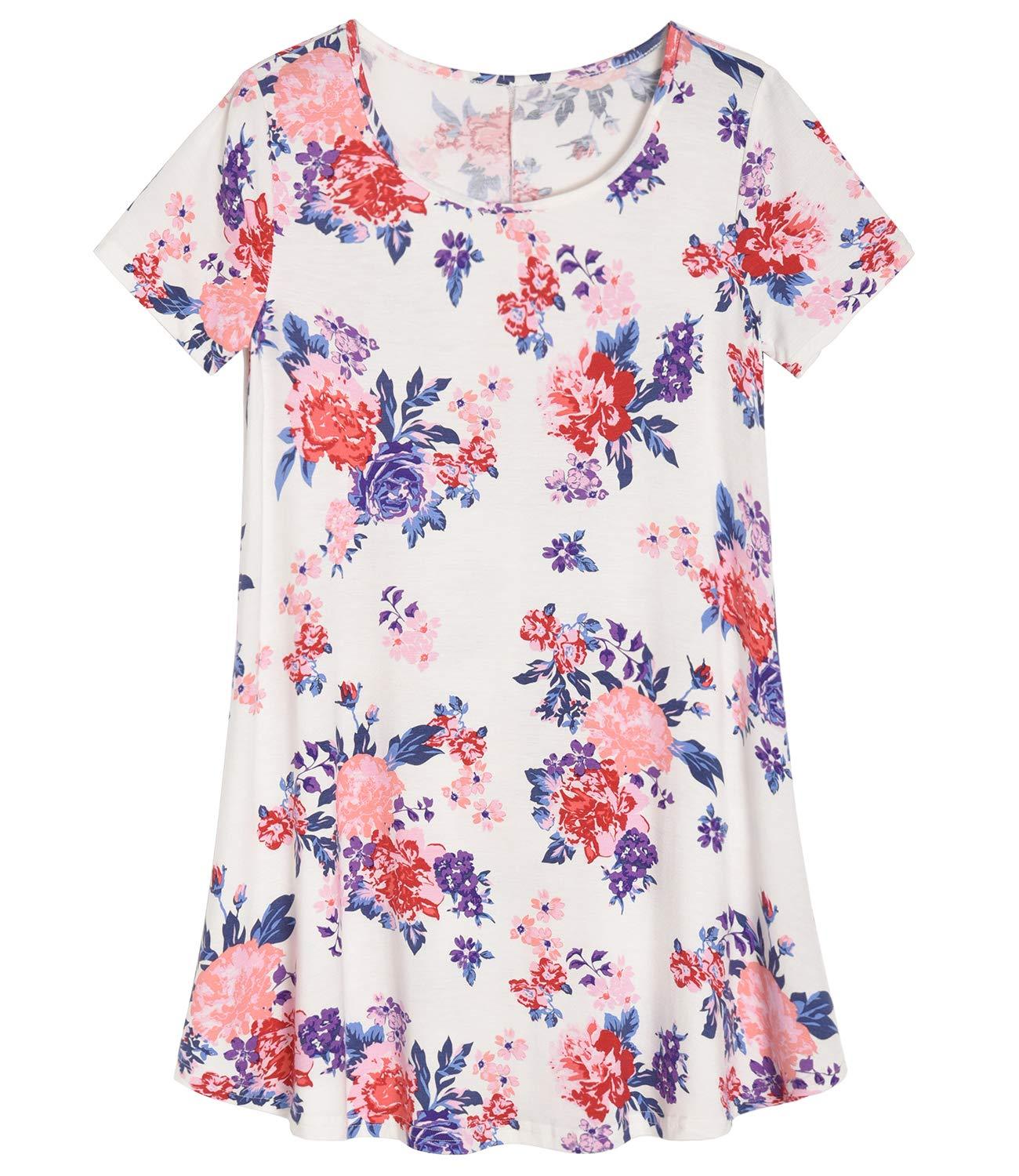 Women's Casual Swing Tunic Top - Flowy Loose Fit Blouse for Everyday Wear | Perfect for Office, Weekend Outfits & Layering