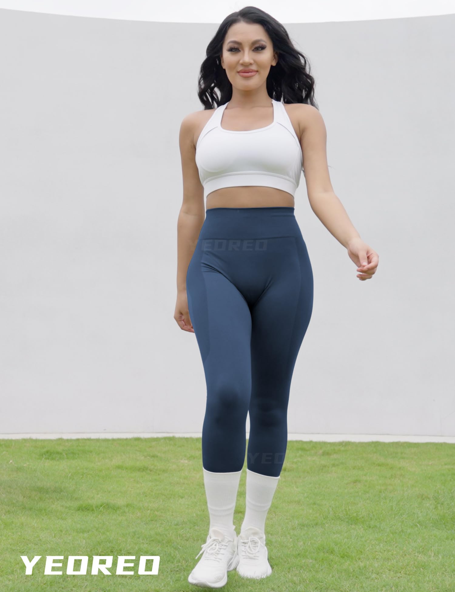 YEOREO Women's Seamless Scrunch Butt Lifting Leggings - High Waisted Gym Yoga Workout Athletic Pants for Running, Training & Everyday Wear
