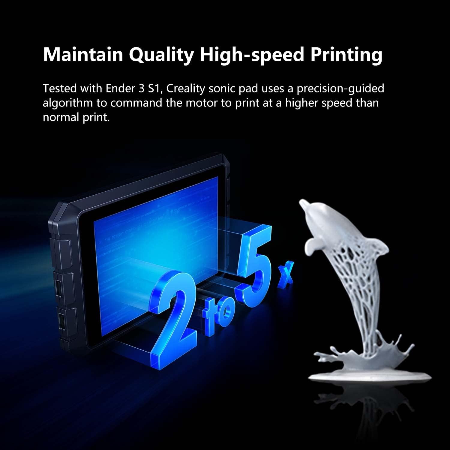 Creality Sonic Pad Klipper - 7 Inch Touch Screen 3D Printer Controller with Faster Printing Speed | Compatible with Ender 3 V3 SE, Ender 3 Max Neo, Ender 3 V2, Ender 3 S1 | Perfect for High-Speed 3D Printing & Precision Control