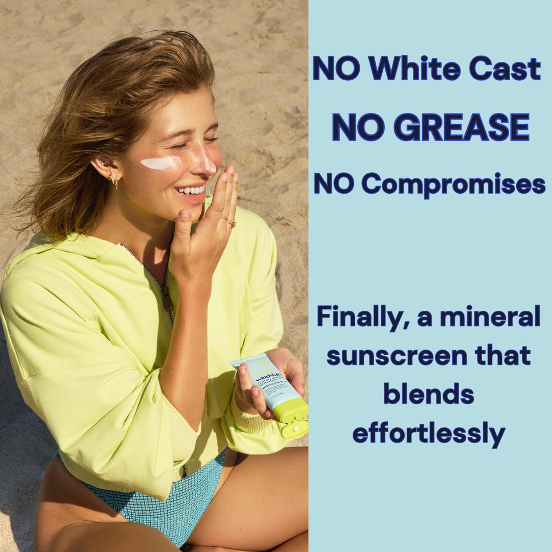 SPF 30 Invisible Zinc Oxide Mineral Sunscreen for Face - Daily Moisturizer for Sensitive & Acne-Prone Skin | Dermatologist Recommended | Perfect for Outdoor Activities & Daily Sun Protection