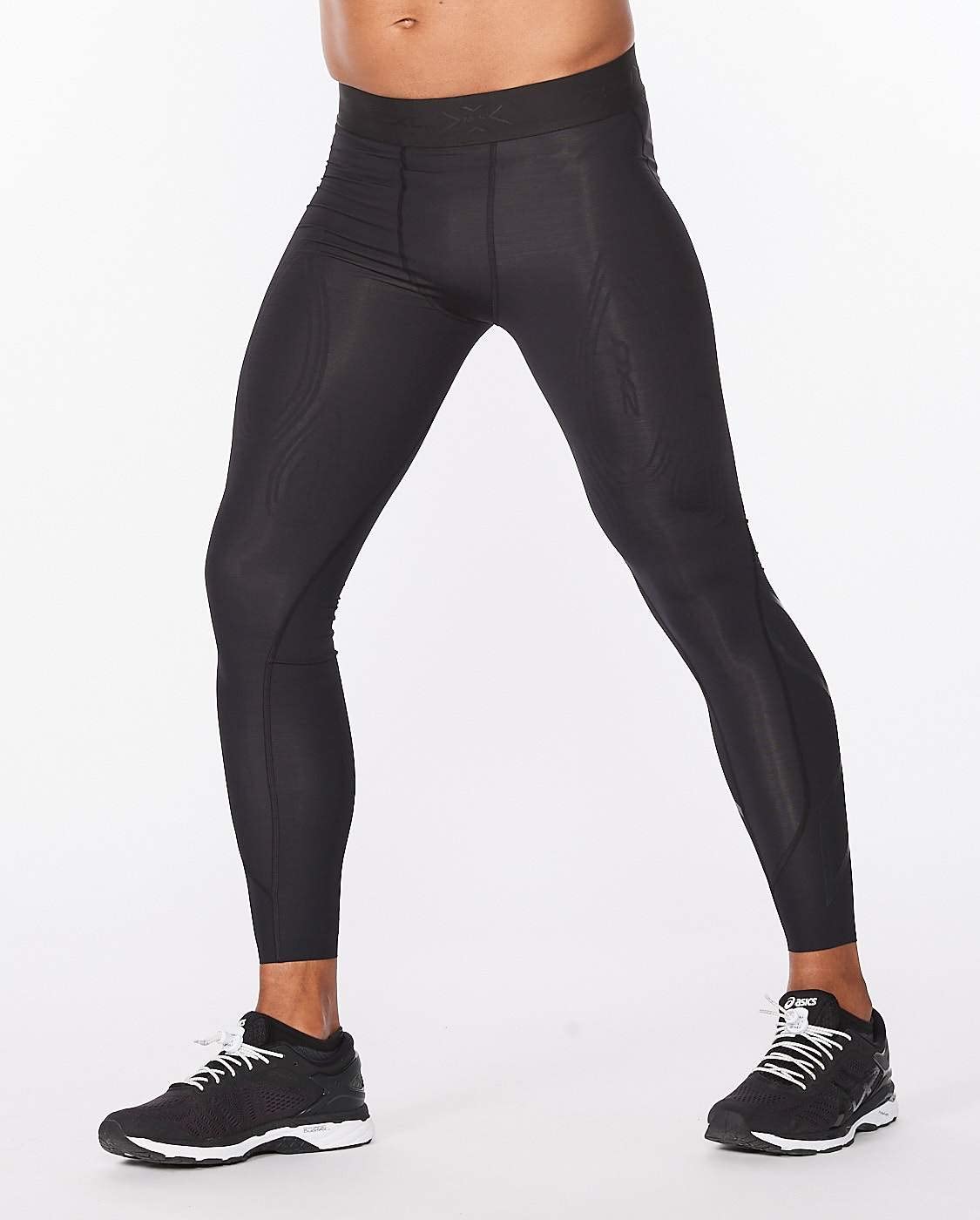 2XU Men's Force Compression Tights - High Performance Workout Leggings for Running, Cycling & Gym Training - Reduce Muscle Fatigue & Improve Recovery