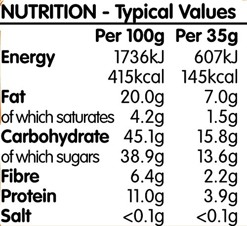 Nakd Cocoa Orange Raw Fruit & Nut Bars - Gluten Free, Vegan Snack, 18 Count - Perfect for Healthy On-the-Go Breakfast & Workout Energy Boost