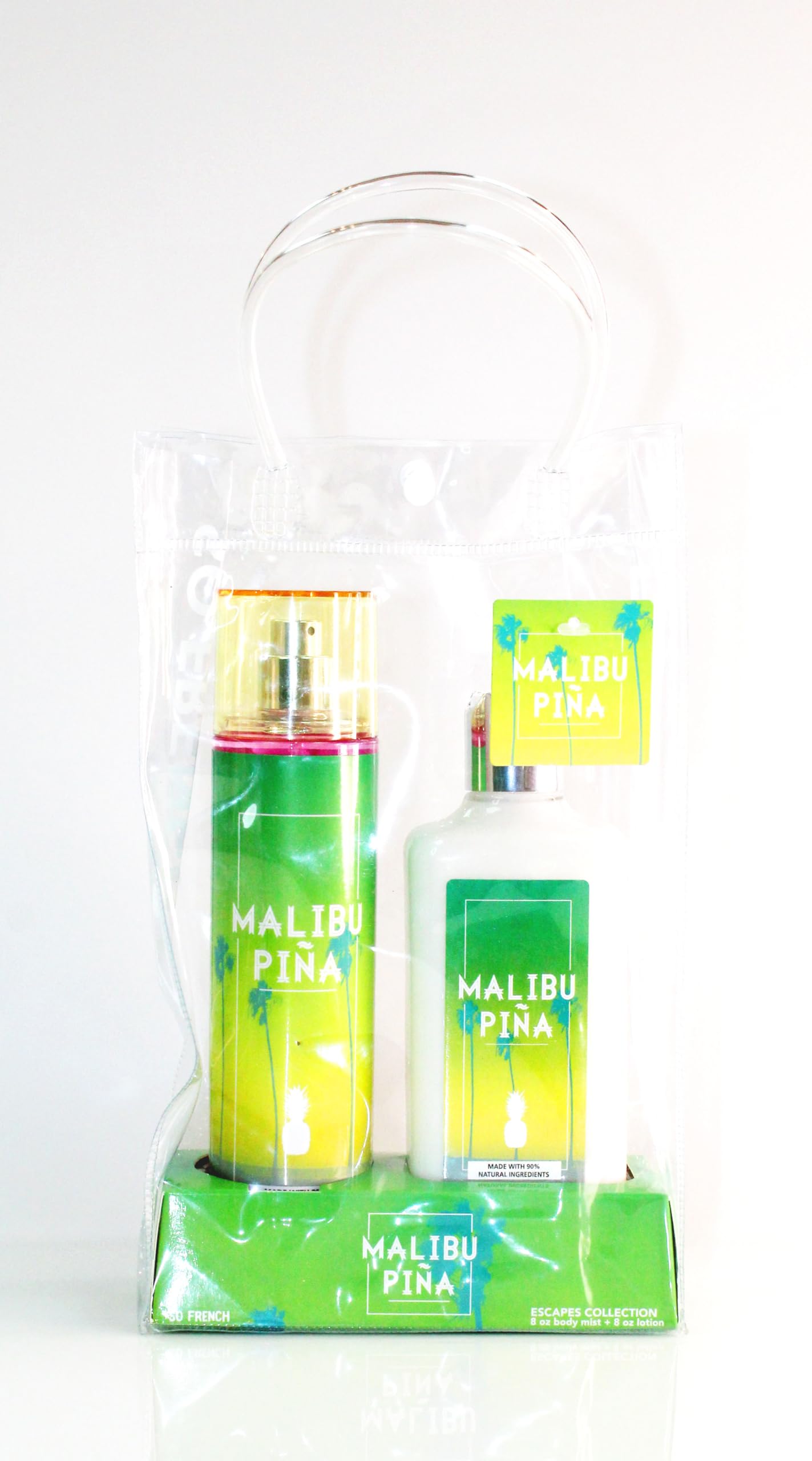 Escapes Collection Body Mist & Lotion Set - Malibu Piña Scent | Tropical Fragrance Gift Set for Women | Perfect for Summer, Vacations & Relaxation