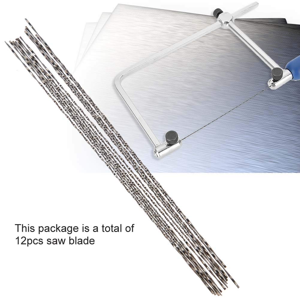 12-Piece Spiral Scroll Saw Blades for Wood, Metal & Plastic Cutting - Compatible with Bosch & More (#1 Size) - Perfect for DIY Woodworking, Craft Projects & Precision Carving