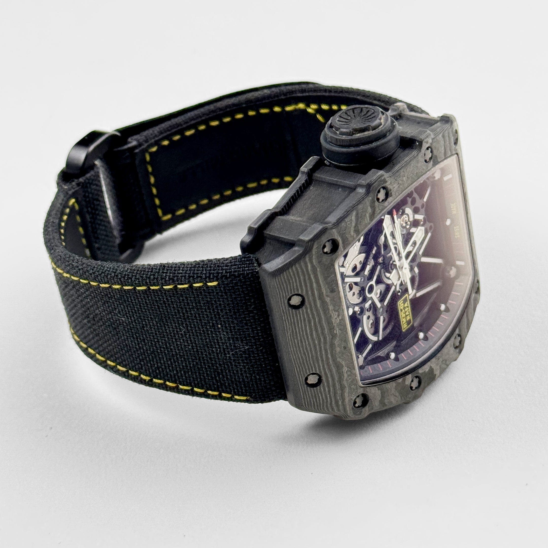Richard Mille RM 35-01 Rafael Nadal Black Carbon TPT Automatic Men's Watch - Luxury Sports Timepiece for Tennis Enthusiasts & Collectors