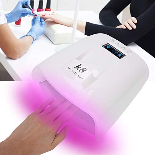 60W Fast Drying LED Nail Lamp - Portable UV/LED Nail Dryer for Gel Polish Curing at Home & Salon | Professional Manicure Tool with Smart Sensor Technology | Perfect for DIY Nail Art, Gel Extensions & Acrylic Nails (US Plug)