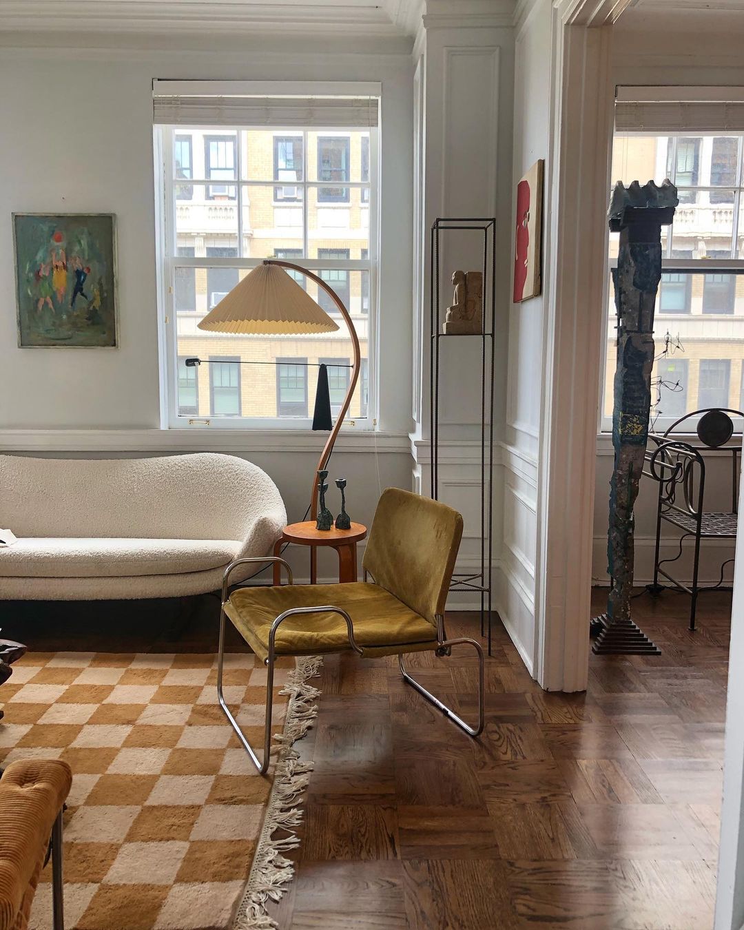 Modern Caprani Floor Lamp - Adjustable LED Standing Light for Living Room, Bedroom & Office - Warm White & Cool White Dimmable Lighting - Perfect for Reading, Relaxing & Decor
