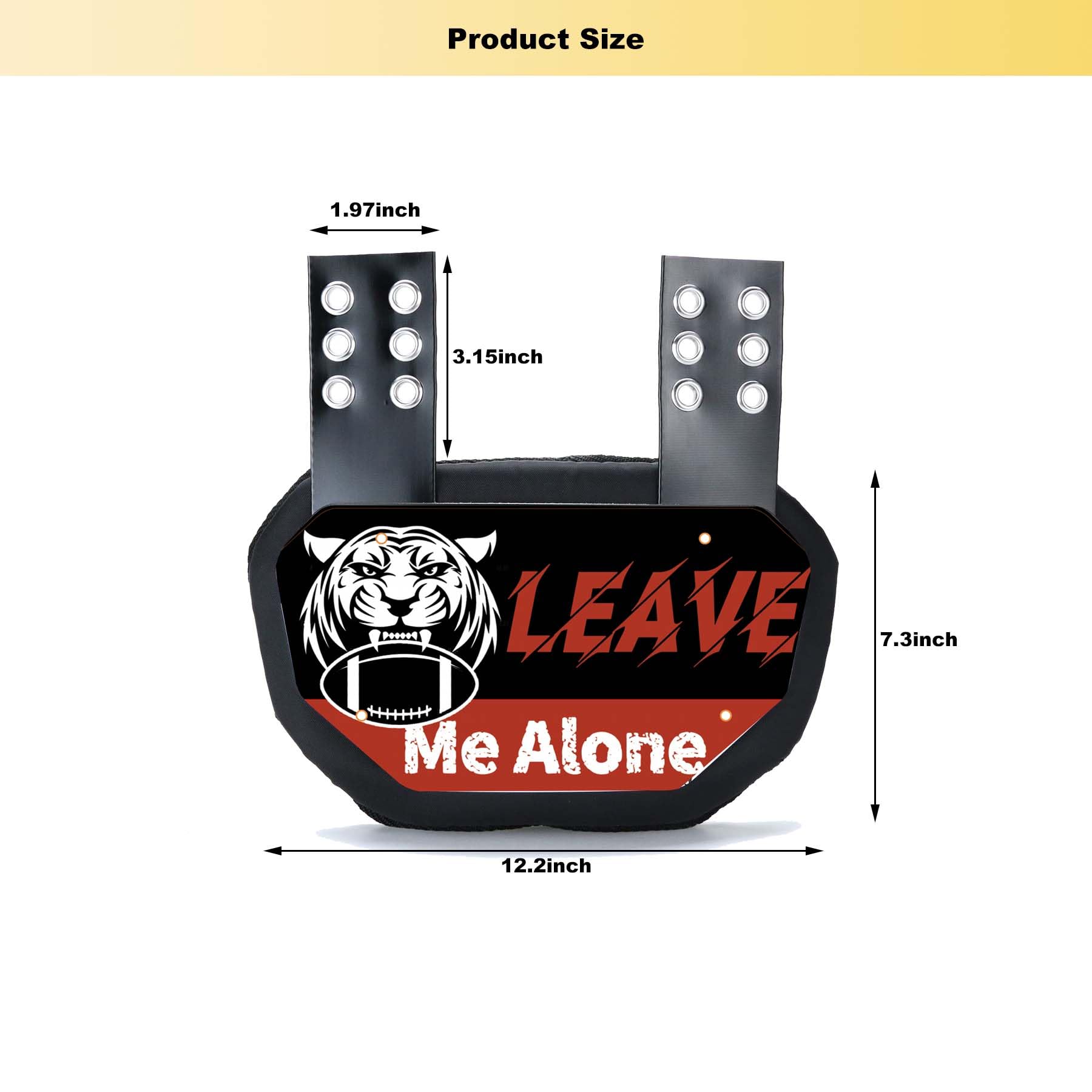 Football Back Plate - High Impact Rear Protector for Youth & Adult Shoulder Pads - Durable Lower Back Protection for Football Players - Perfect for Training, Games & Contact Sports Safety