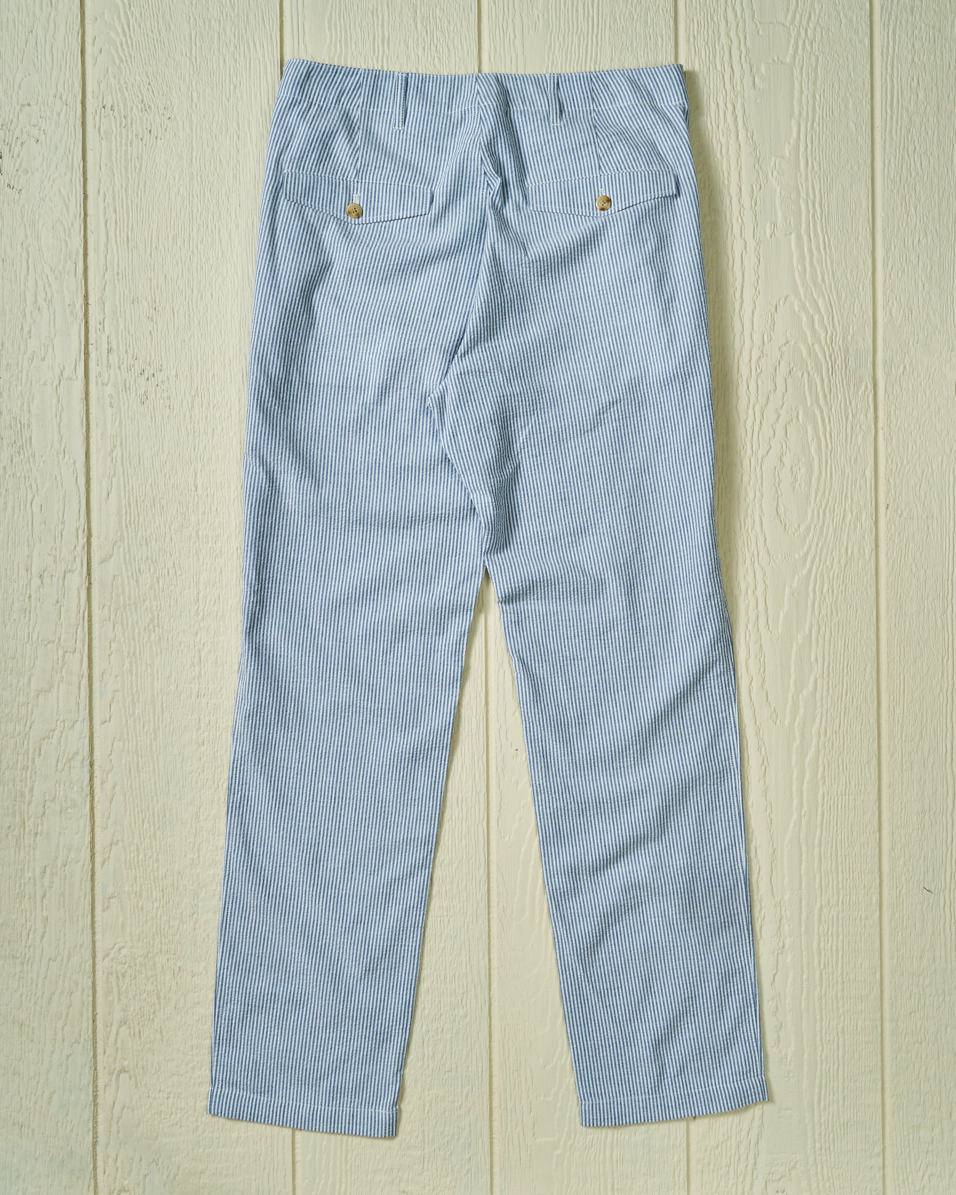 Camden Pant in Navy Seersucker - Lightweight Summer Trousers for Men | Perfect for Casual Wear, Office & Outdoor Activities
