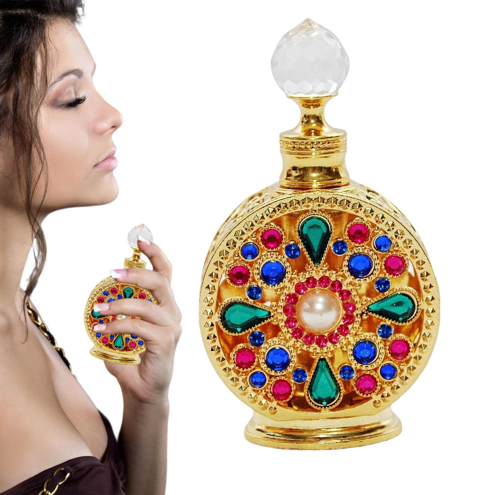 Date Perfume for Women - 15ml Essential Oil Perfume in Elegant Metal Bottle | Romantic Vintage Scent for Teen Girls & Women | Perfect for Date Nights, Parties & Special Occasions