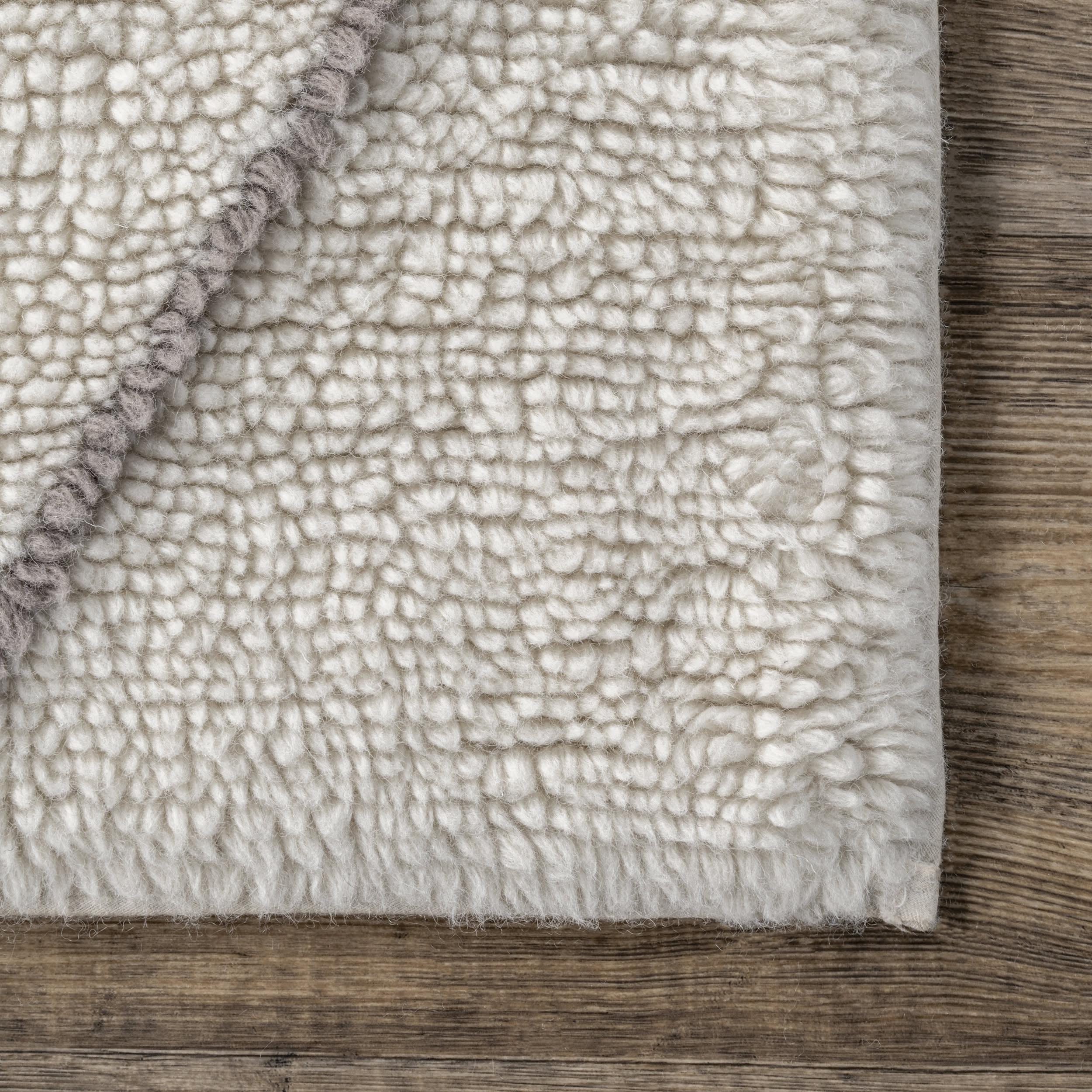 Eloise Wool Moroccan Washable Rug - Soft & Durable Ivory Area Rug for Living Room, Bedroom & Home Decor | Machine Washable Bohemian Rug