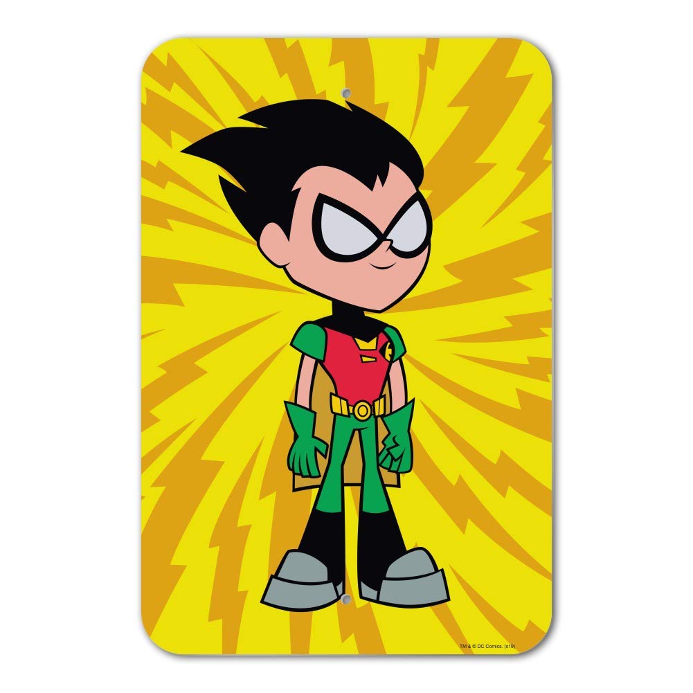Teen Titans Go! Robin Themed Home & Office Business Sign - Perfect for Superhero Fans, Kids' Rooms, and Work Desks