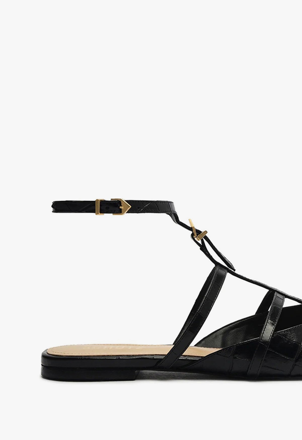 Hayden Ballet Flats - Crocodile Embossed Genuine Leather Women's Shoes for Work, Office & Casual Wear