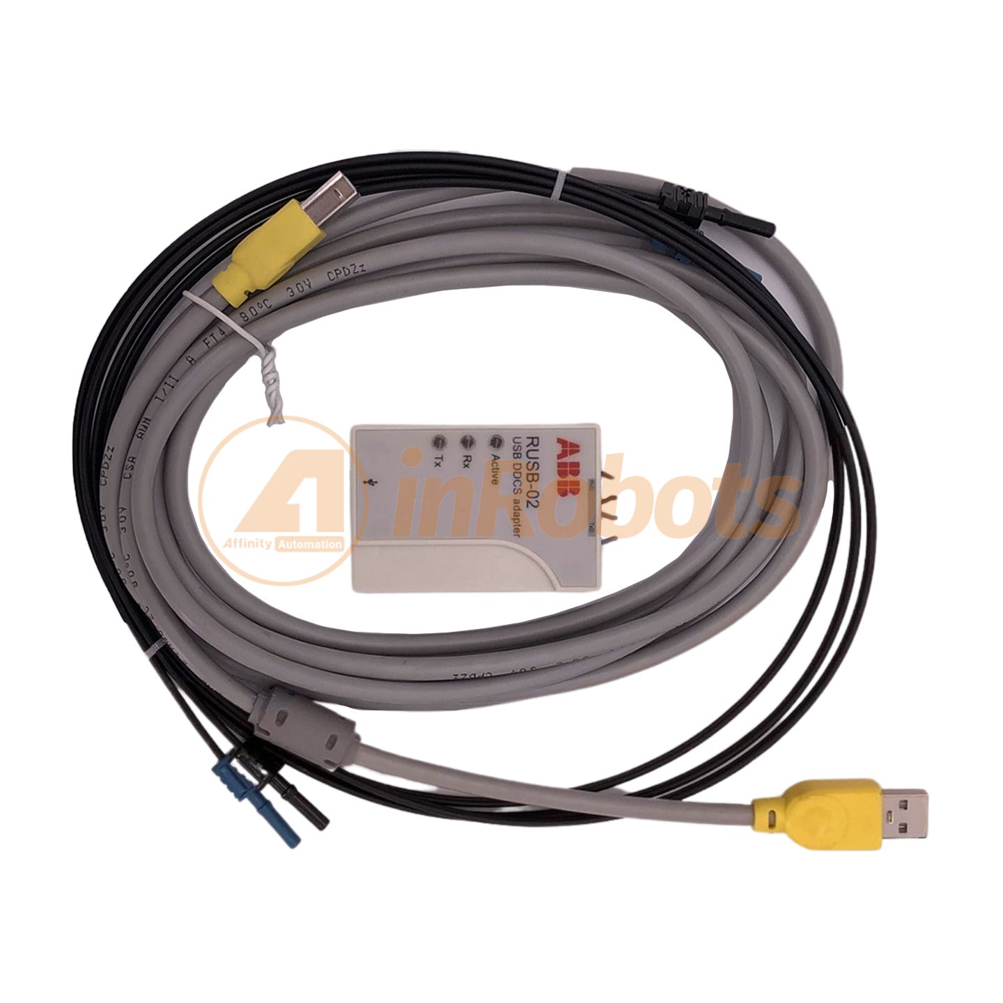 ABB RUSB 02 USB DDCS Adapter - High-Speed USB to DDCS Converter for Industrial Automation | Perfect for PLC Programming and Control System Integration